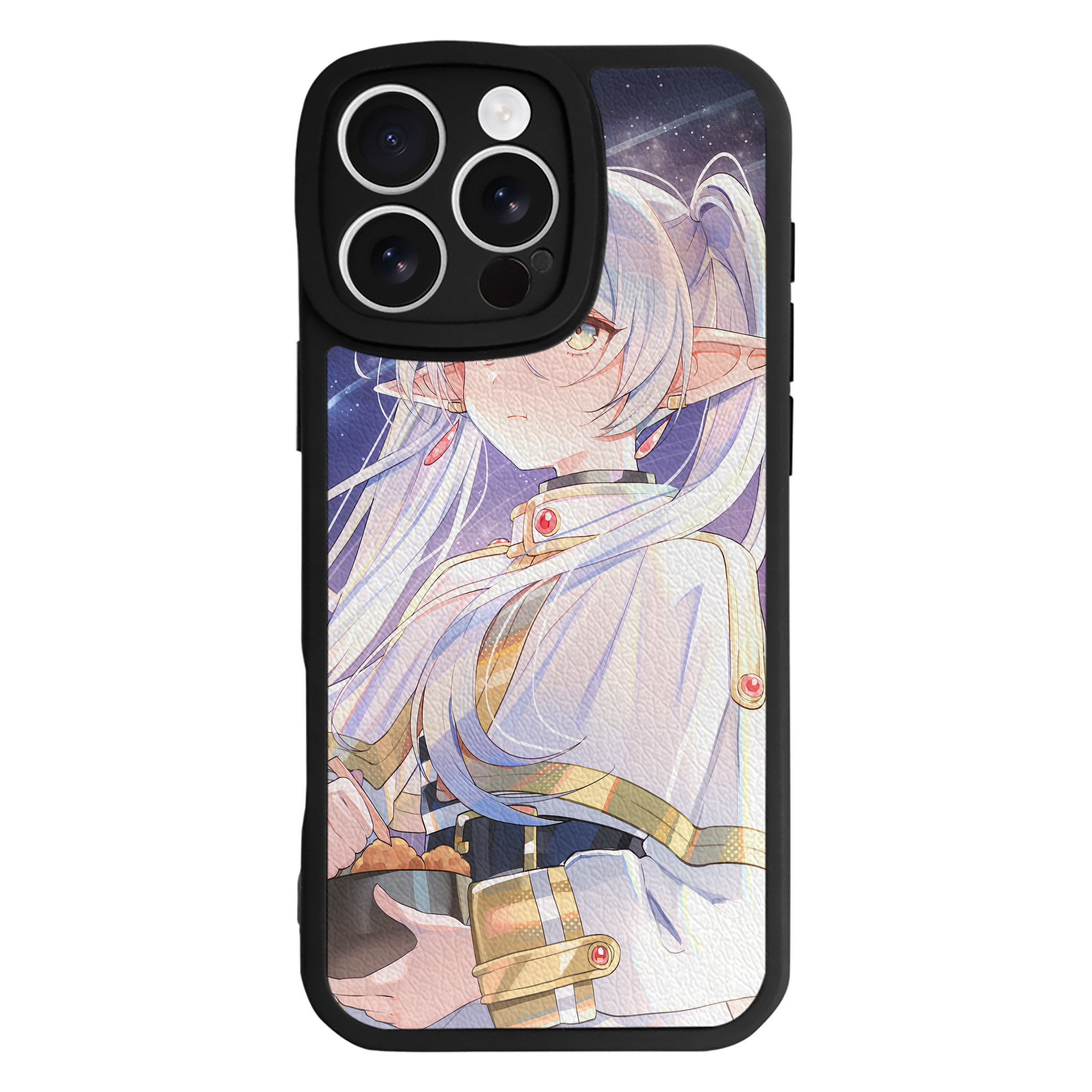 （画像用） 葬送のフリーレン Frieren 【iPhone 16シリーズ対応】シリコンスマホケース（レザー調） 材質：シリコン